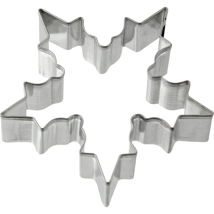 Zenker 7780 Ausstecher Patisserie Schneeflocke, Verzinntes Weißblech, silber, 7,1 x 7,5 x 1,7 cm
