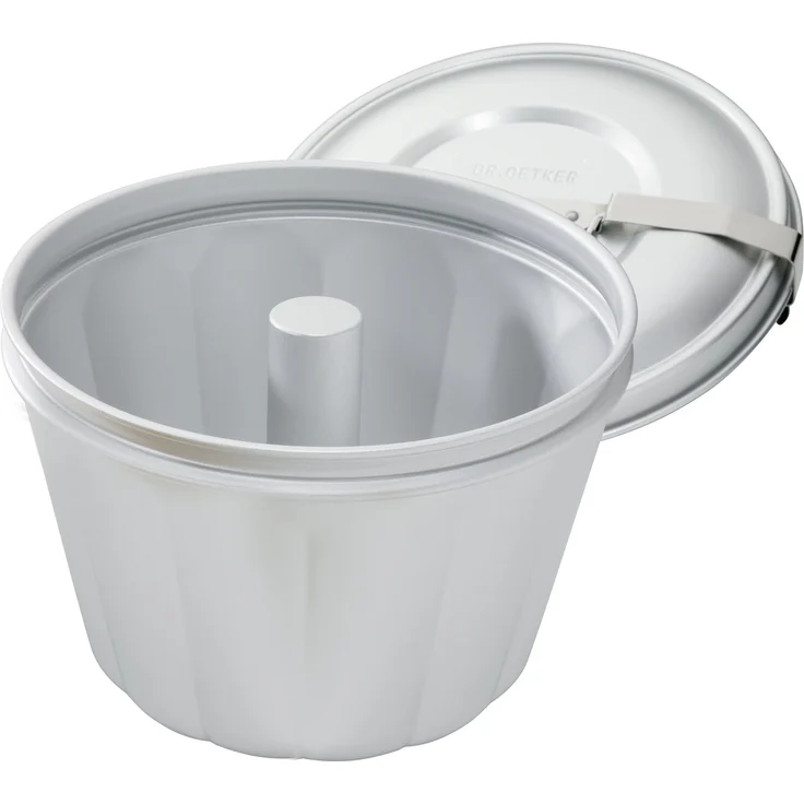 Dr. Oetker Wasserbadform Aluminium Ø 21 cm, Backform für Gugelhupf aus Stahlblech, Puddingform für eindrucksvolle Kreationen, hochwertige Backform (Füllvolumen: 2,5 Liter), Menge: 1 Stück – Bild 1