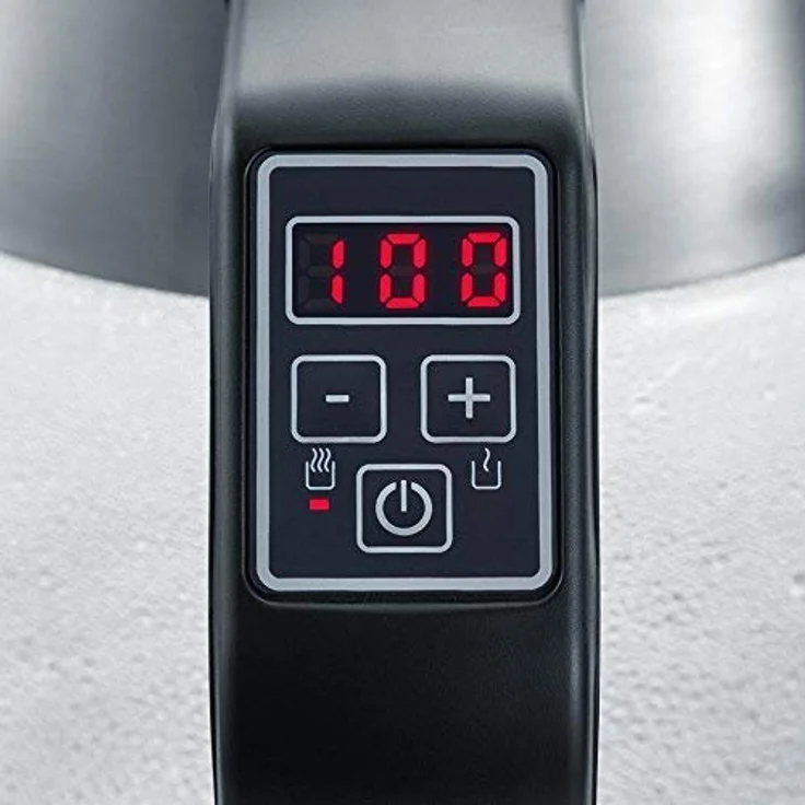 SEVERIN Digital Glas-Tee--Wasserkocher, Mit Temperaturregler, Für 1,7 L Wasser-1,5 L Tee, ca. 2.200 W, WK 3477, Edelstahl-Schwarz – Bild 3