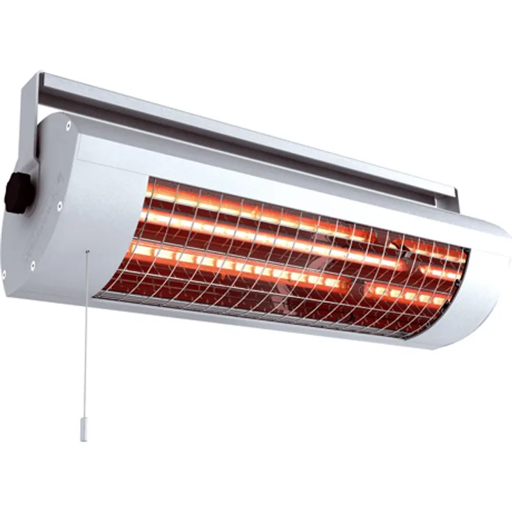 Solamagic Infrarotstrahler mit Zugschalter, 1,4 kW, titan, IP 24, Infrarotheizung