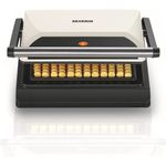 Severin WA 2114 Waffel-Pommes-Maker 800 W, Antihaftbeschichtung schwarz-beige