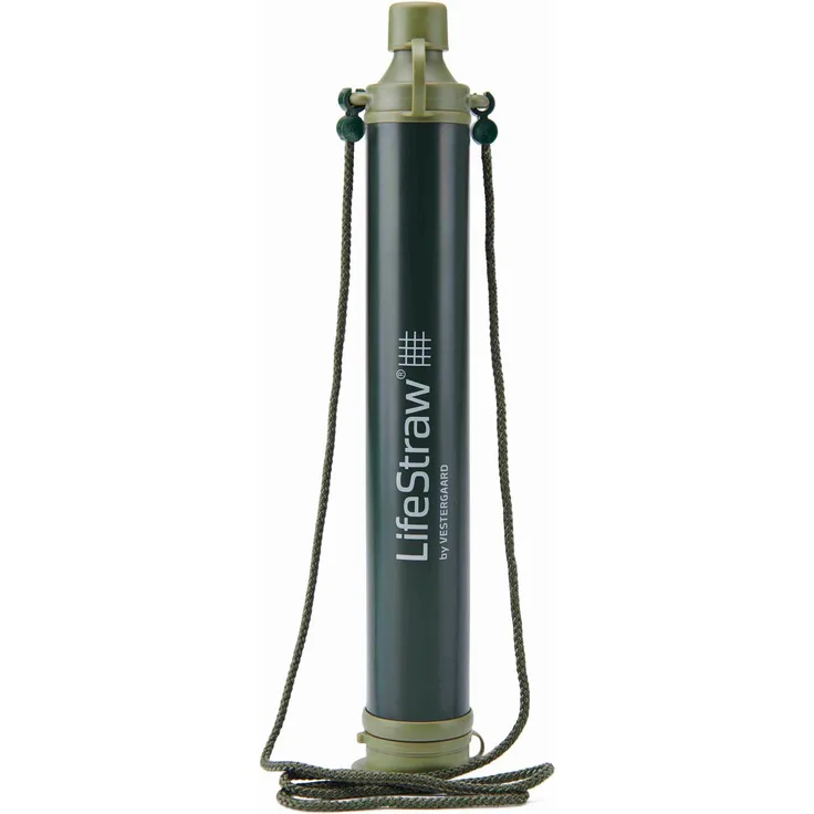 LifeStraw Personal Wasserfilter-Trinkhalm für Outdoor, Wandern in grün Grün