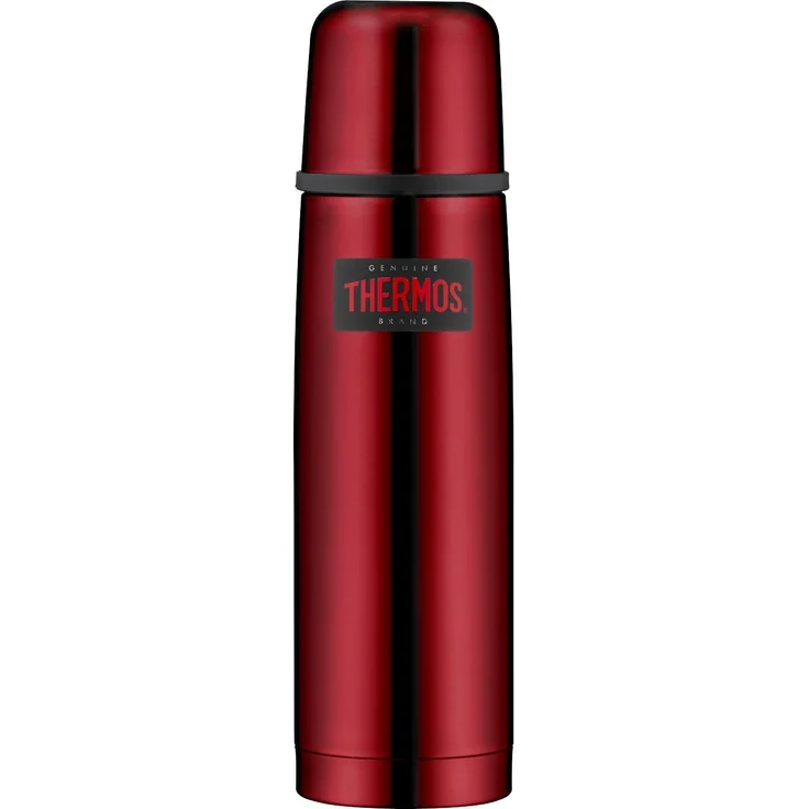 THERMOS Light & Compact Thermosflasche, Edelstahl, Rot, 0,5 Liter – Bild 1