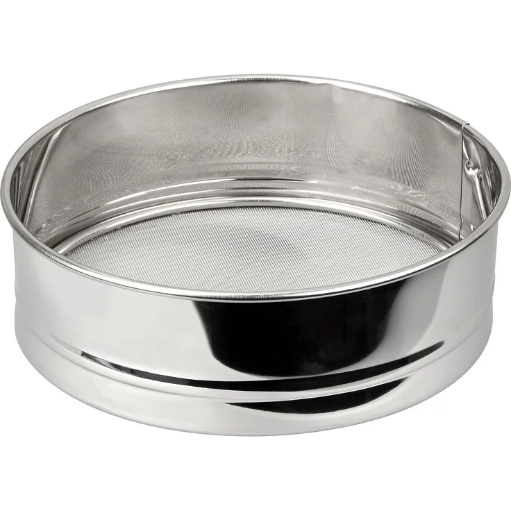 FACKELMANN Wasch--Mehlsieb extra fein, ideal für Superfood wie Quinoa oder Chia, auch als Mehl-- Schüttelsieb verwendbar (Farbe: Silber), Menge: 1 Stück