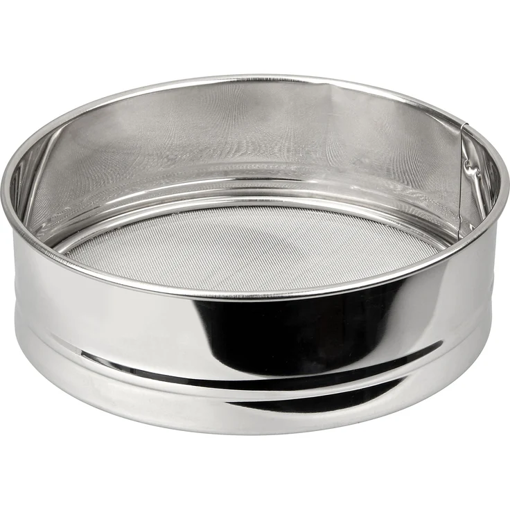 FACKELMANN Wasch--Mehlsieb extra fein, ideal für Superfood wie Quinoa oder Chia, auch als Mehl-- Schüttelsieb verwendbar (Farbe: Silber), Menge: 1 Stück