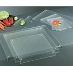 GSD HAUSHALTSGERÄTE Schneidbrett, Acryl, mit Anschlag