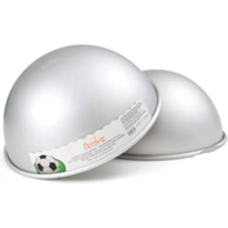 0062957 DECORA BACKFORM HALBKUGEL AUS ELOXIERTEM ALUMINIUM Ø 22 X H 11 CM