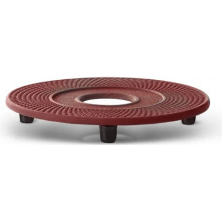 Bredemeijer Untersetzer INBG005R, Inoxidable, Rot, 13.4 x 13.4 x 1.7 cm