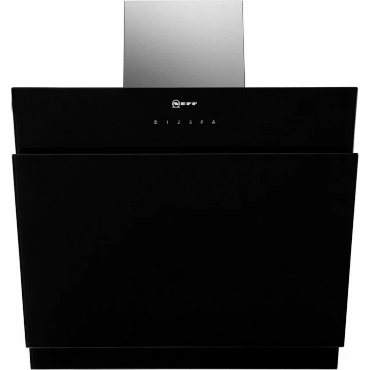 Neff DIHM651S (D65IHM1S0), Wandhaube, Wandmontage, Kamin abgewinkelt, Breite 60 cm, Abluft und Umluft, mit internem Motor, Klarglas schwarz bedruckt – Bild 4