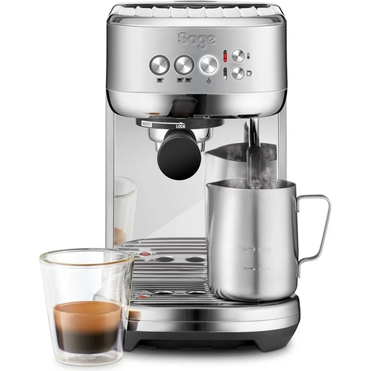 Sage SES500 the Bambino Plus Espressomaschine, Gebürstetes Edelstahlgrau – Bild 3
