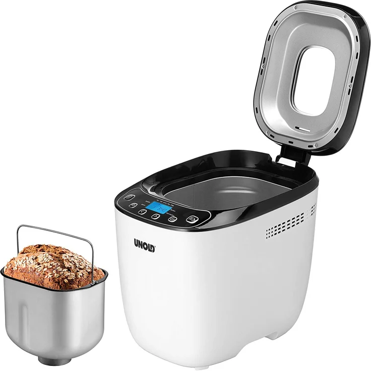 Unold 68010 Backmeister Brotbackautomat, 1 Kilogram, Schwarz-Weiß – Bild 2