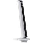 Brandson Turmventilator mit Fernbedienung 108 cm - Ventilator 10 Grad neigbar - Standventilator mit Oszilation - 3 Geschwindigkeiten 4 Lüftungs-Modi - GS - neues Modell 2020 - Polarweiß Design