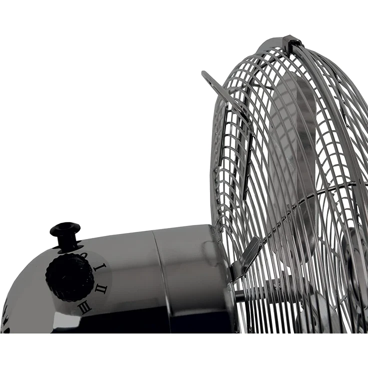 Ventilator Leise | Standventilator CoolBreeze 4000 | 40 cm Durchmesser, 50 Watt | Stand Fan Windmaschine Metall Chrom | für Bett, Schlafzimmer, Büro, Wohnung, Balkon, Terrasse | von SUNTEC – Bild 5