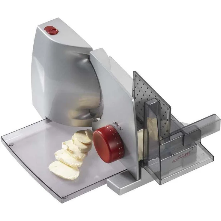 Ritter 518.000 compact 1 rot, elektrischer Allesschneider mit Motor, made in Germany, Metall  – Bild 5
