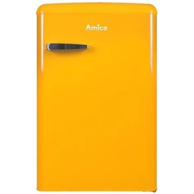 Amica KS15613Y / VT 862 AY WID Kühlschrank, freistehend, gelb, Breite 55 cm, Energieklasse E – Bild 1
