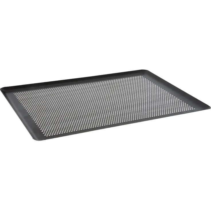 DE BUYER 8162.40 Lochblech Patissiere Schock Alu. 40 x 30 cm, Aluminium, grau, 39,5 x 29,5 x 1 cm