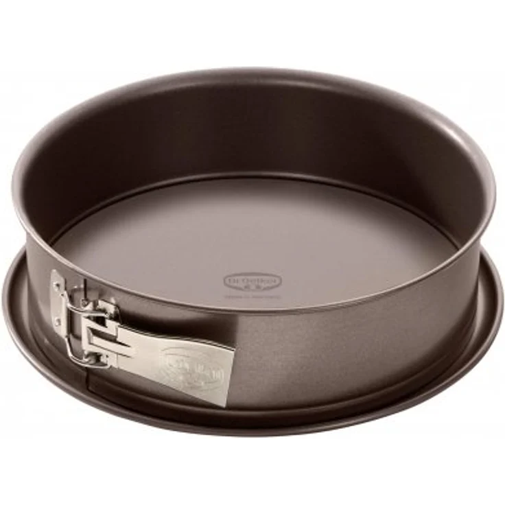 Dr. Oetker Spring--Back--Kuchenform, Ø 26 cm, der Serie Back-Edition mit le-Servierboden, runde aus Stahl mit Antihaftbeschichtung, Menge: 1 Stück, Farbe: braun – Bild 1