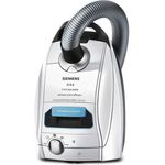 Siemens VSQ5X12M1 Bodenstaubsauger mit Beutel, 850 Watt, HEPA-Filter, 13 m Aktionsradius, mit Staubbeutelwechselanzeige