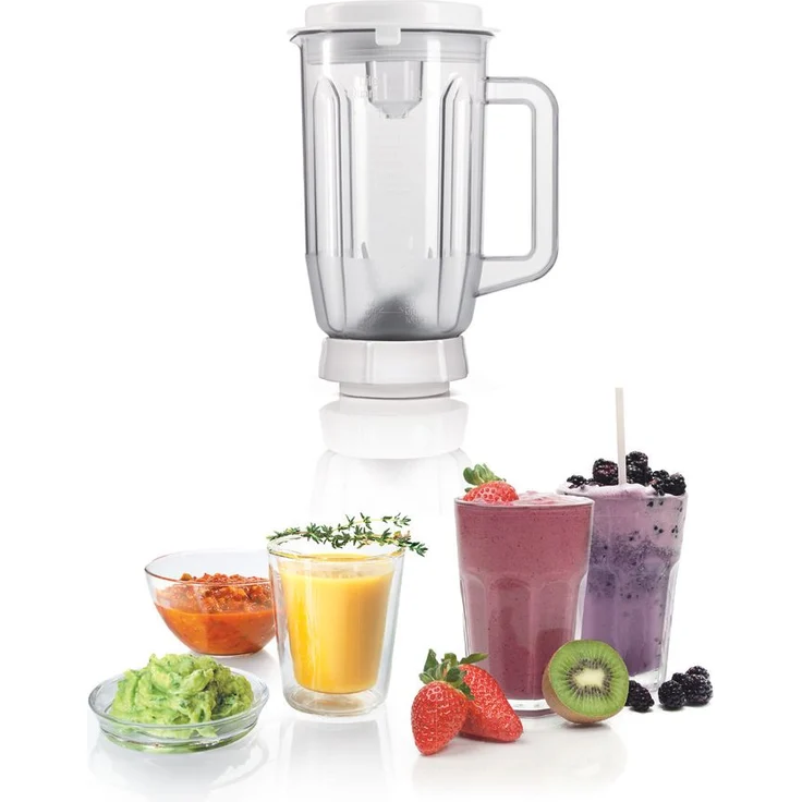 Bosch MUM4855 Küchenmaschine, 600W, 3,9 L Kunststoffschüssel, 4 Geschwindigkeiten, Grau, Weiß, Serie: MUM4  – Bild 6