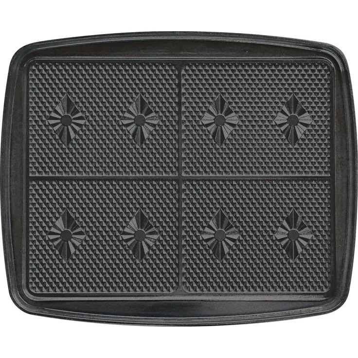 LAGRANGE Spiel-Platte von 4 Waffeln mit Beschichtung für Waffeleisen Super 2 schwarz