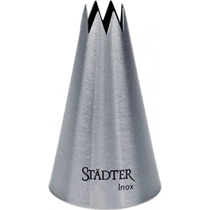 Städter Spritztülle, Edelstahl, Silber, 10 mm