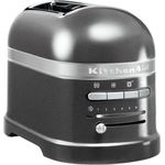 KitchenAid Artisan 5KMT2204EMS Doppelschlitztoaster, 1250W, 7 Bräunungsstufen, medaillon-silber