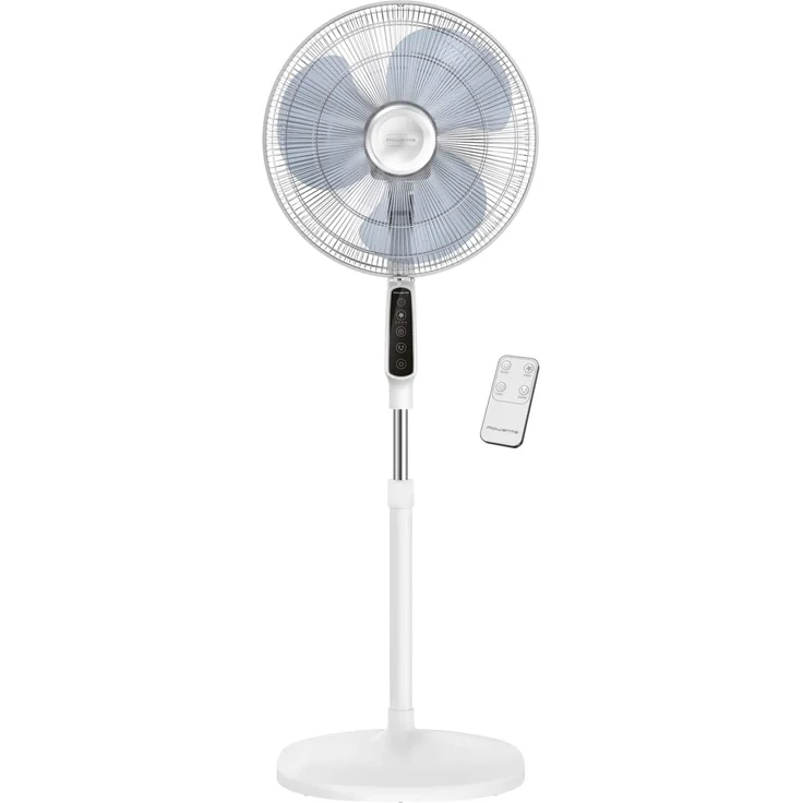 Rowenta VU4440 Essential+ Standventilator, 3 Geschwindigkeitsstufen, Timer-Funktion, verstellbarer Neigungswinkel, 39 Watt, inkl. Fernbedienung, weiß – Bild 1