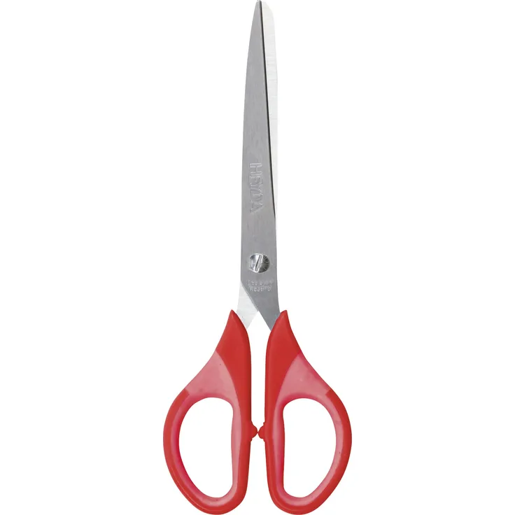 Heyda 204809423 Universalschere Colour Code (18 cm mit Soft-Touch-Einlage) rot - red