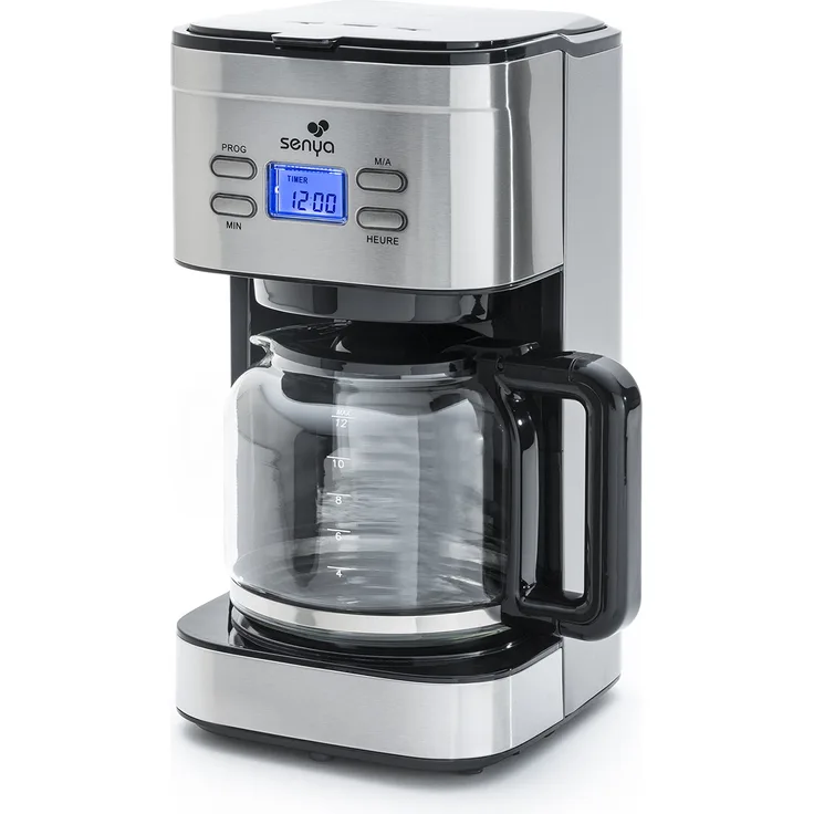 Senya SYBF-CM019 Kaffeemaschine, Stainless Steel, 1.5 liters