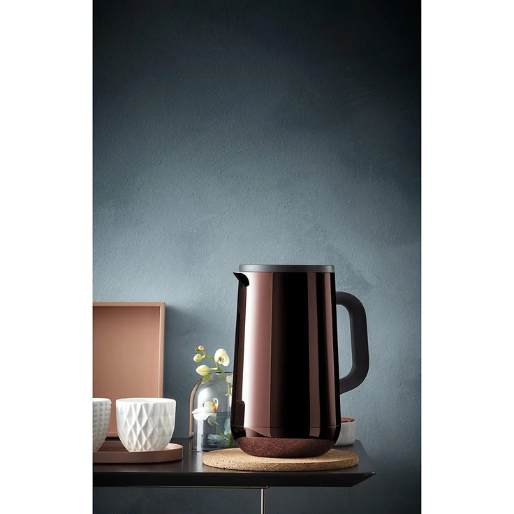 WMF Isolierkanne Thermoskanne Impulse Vintage Kupfer, 1,0 l, für Tee oder Kaffee Druckverschluss hält Getränke 24h kalt und warm – Bild 2