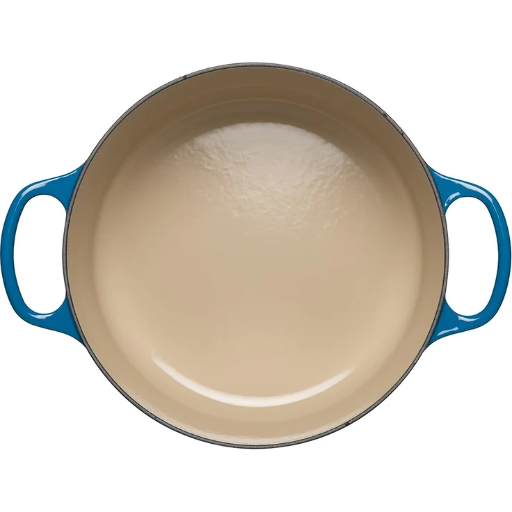 Le Creuset Signature Gusseisen-Bräter mit Deckel, Durchmesser 26 cm, Rund, Für alle Herdarten und Induktion geeignet, Volumen: 5,3 l, Marseille – Bild 3