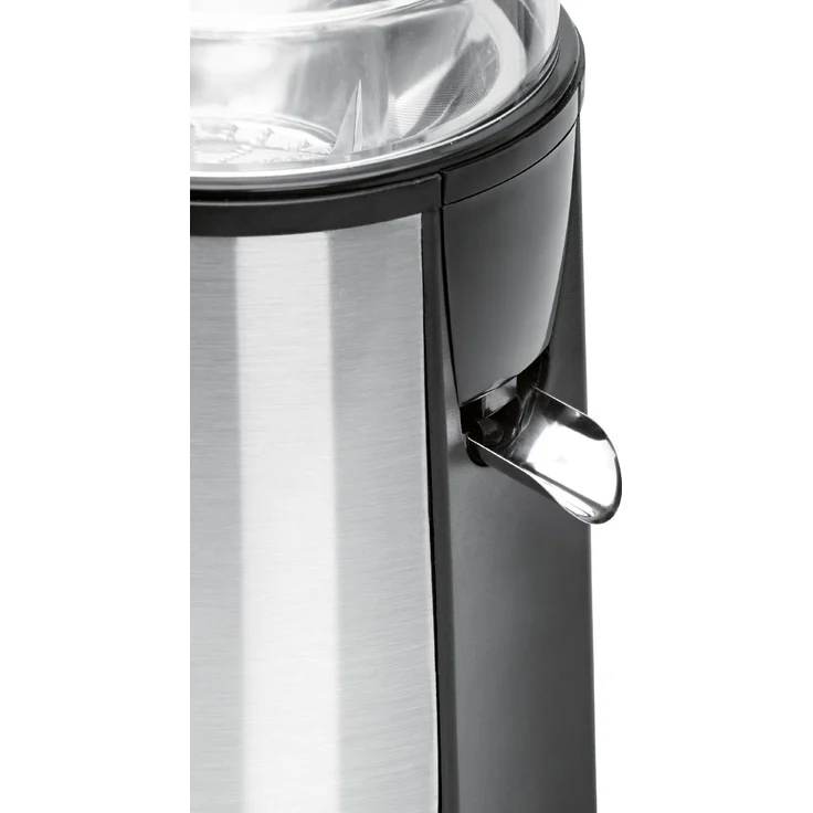 Clatronic AE 3532 Automatikentsafter, Edelstahlgehäuse, 1000 W max, 2 Geschwindigkeitsstufen, große Einfüllöffnung – Bild 3