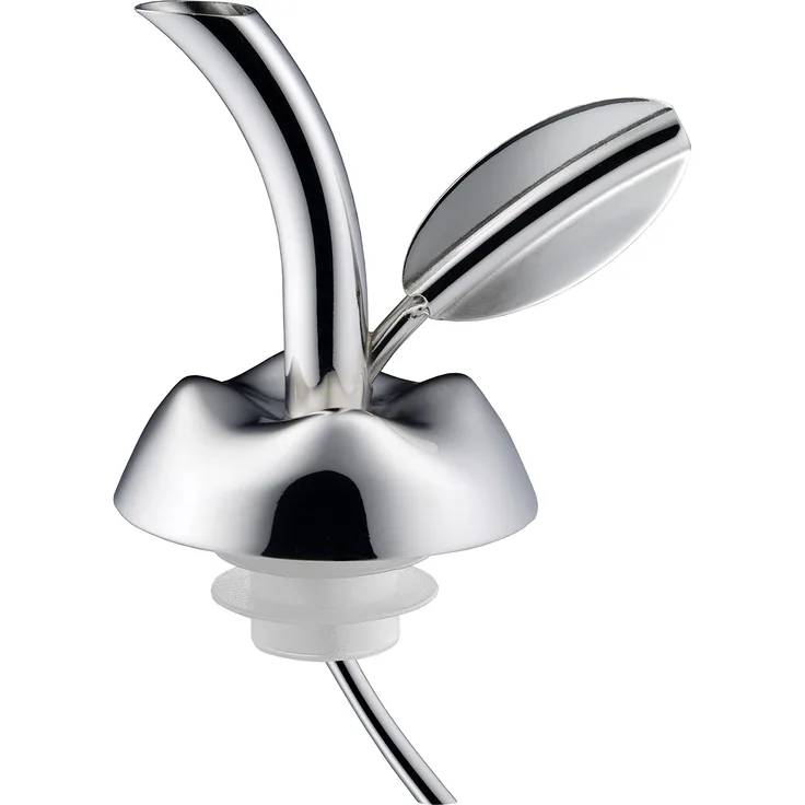 Alessi Ausgiesser für Ölflaschen Edelstahl glänzend poliert, thermoplastisches Harz, 3.2 x 10 x 15 cm