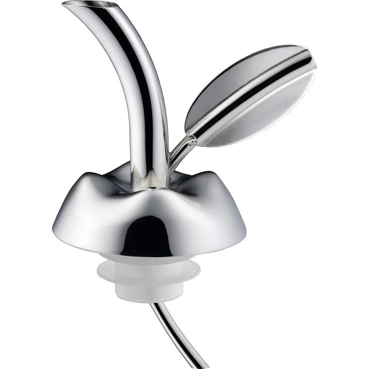 Alessi Ausgiesser für Ölflaschen Edelstahl glänzend poliert, thermoplastisches Harz, 3.2 x 10 x 15 cm – Bild 1