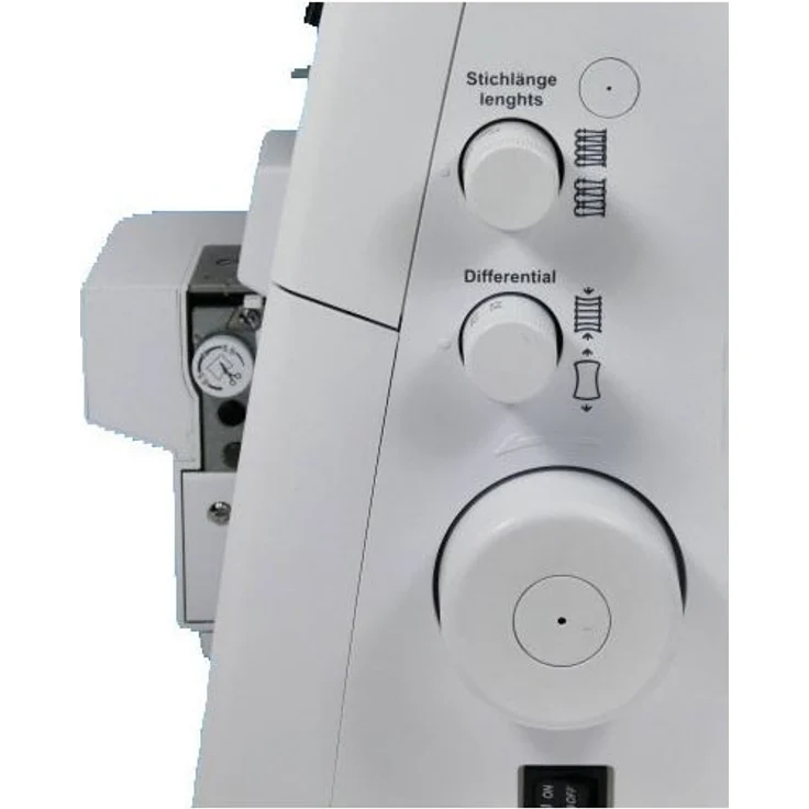 W6 N 656 D Freiarm Overlock-Nähmaschine, weiß – Bild 4
