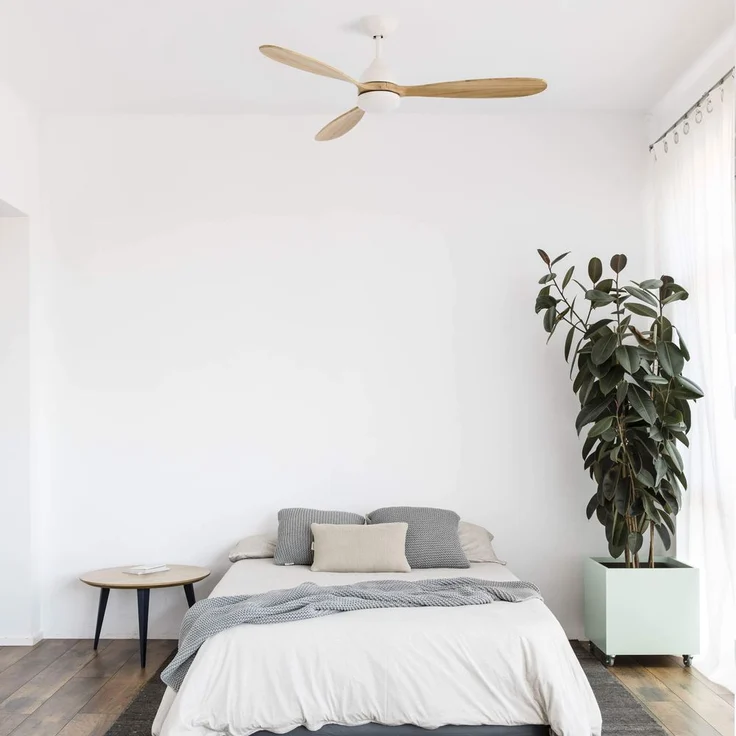 FARO Barcelona LED Deckenventilator Poros Ø 132cm Weiß – Bild 1
