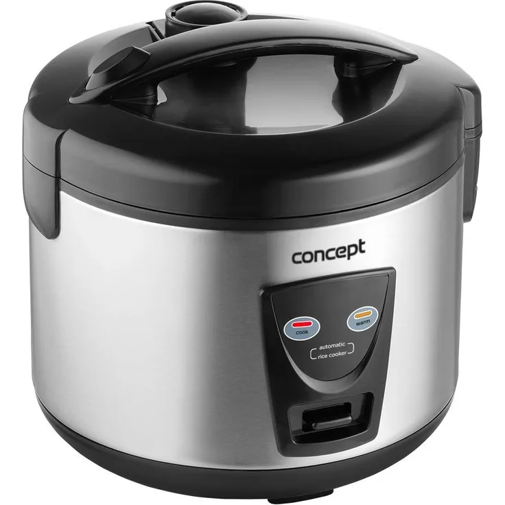 CONPT Hausgeräte Concept RE2020 2-in-1 Reiskocher mit WARM-funktion,Fassungsvermögen: 1,5 L, Stainless Steel