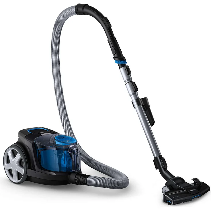 Philips beutelloser Staubsauger PowerPro Compact FC9331-09 (1,5 L Staubvolumen, integriertes Zubehör) schwarz  – Bild 3