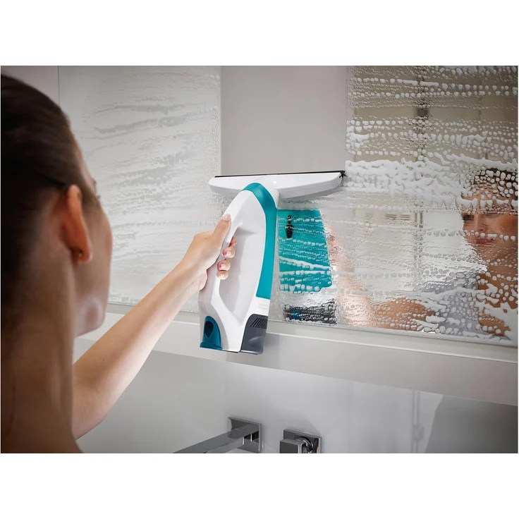 Leifheit Aquanta Click 51025 Fenstersauger, 30 min Akkubetrieb, StandBy-Automatik, 85 m² Reinigungsfläche pro Akkuladung, türkis-weiß – Bild 10