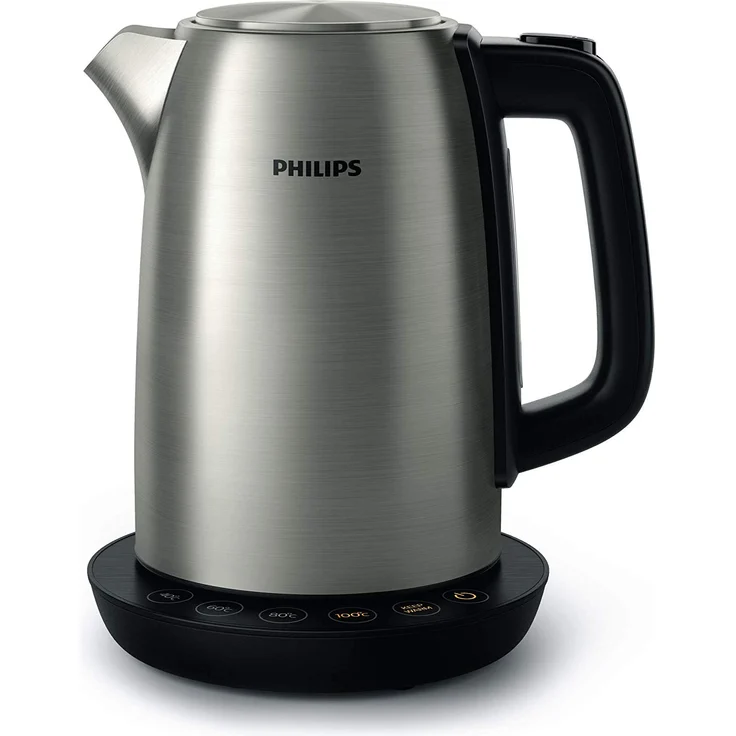 Philips HD9359-90 Wasserkocher aus Edelstahl für Tee bis Babynahrung (2200 Watt, 1,7 Liter, Warmhaltefunktion) – Bild 2