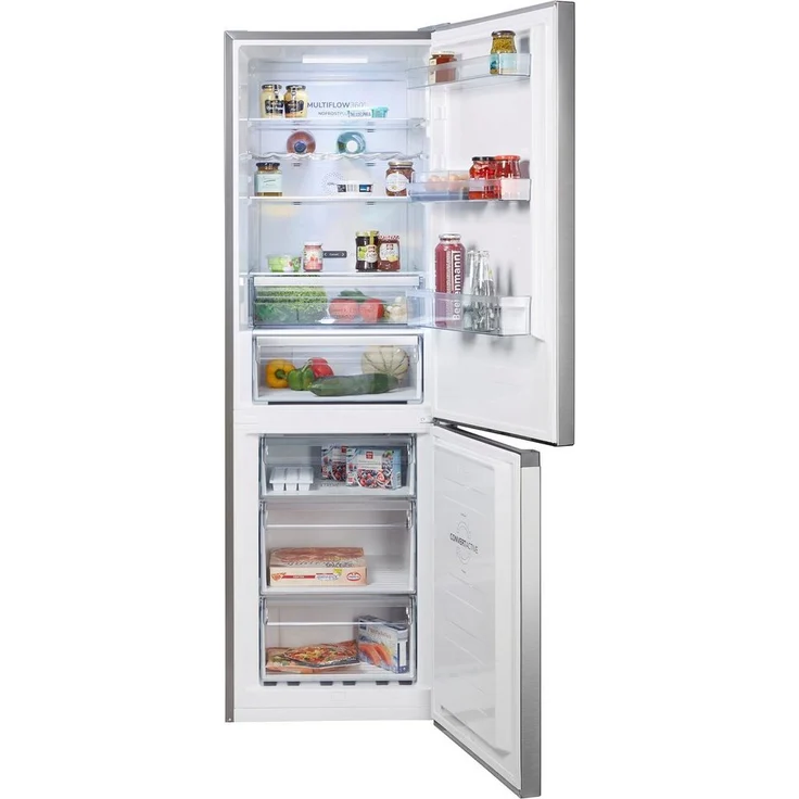 Gorenje NRC6194SXL4 Kühl-Gefrierkombination, freistehend, gebürsteter Stahl, NoFrost, LED, Schnellgefrieren, Breite 60 cm, Energieklasse C – Bild 1