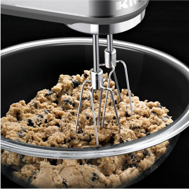 KitchenAid 5KHM7210ECU Handmixer, 85W, 7 Geschwindigkeiten, Kunststoff, silber – Bild 4