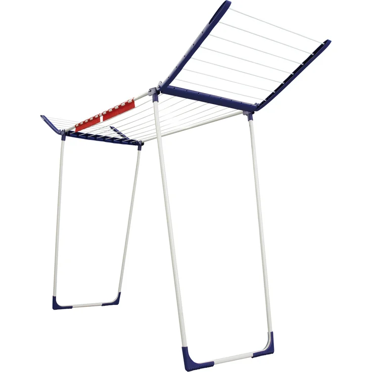 Leifheit Standtrockner Pegasus 180 Solid MAXX mit extra langen Trockenstäben, extra hoher Flügelwäschetrockner, transportabler Wäscheständer, energiesparend – Bild 15