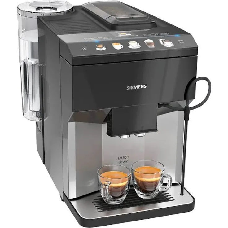 Siemens EQ.500 TP503D04 Kaffeevollautomat mit Milchsystem und integriertem Mahlwerk, Aromawahl, Timer, 1500 Watt