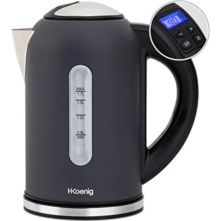 H.Koenig BOE52 - Wasserkocher mit einstellbarer Temperatur- 1,7l- 40-100°C- 2200W – Bild 1