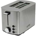TZS First Austria FA-5367-3 Doppel Kurzschlitz Toaster, 850W, mit Brötchenwärmer, Krümelablage, edelstahl
