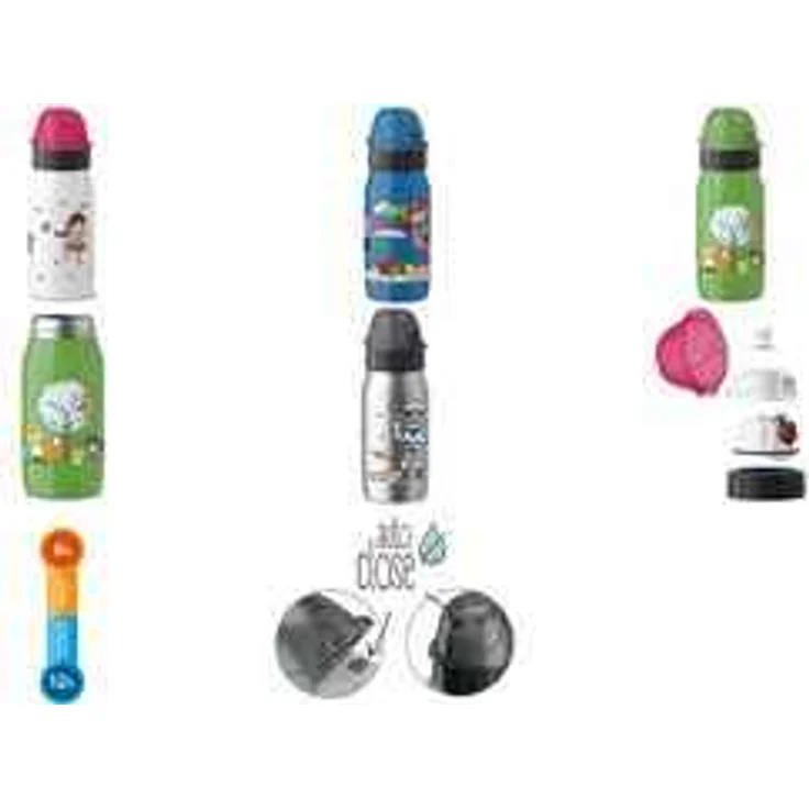Emsa Iso2Go 518374 Isolierte Trinkflasche, 0,35 Liter, AutoClose Verschluss, Forest Friends – Bild 1