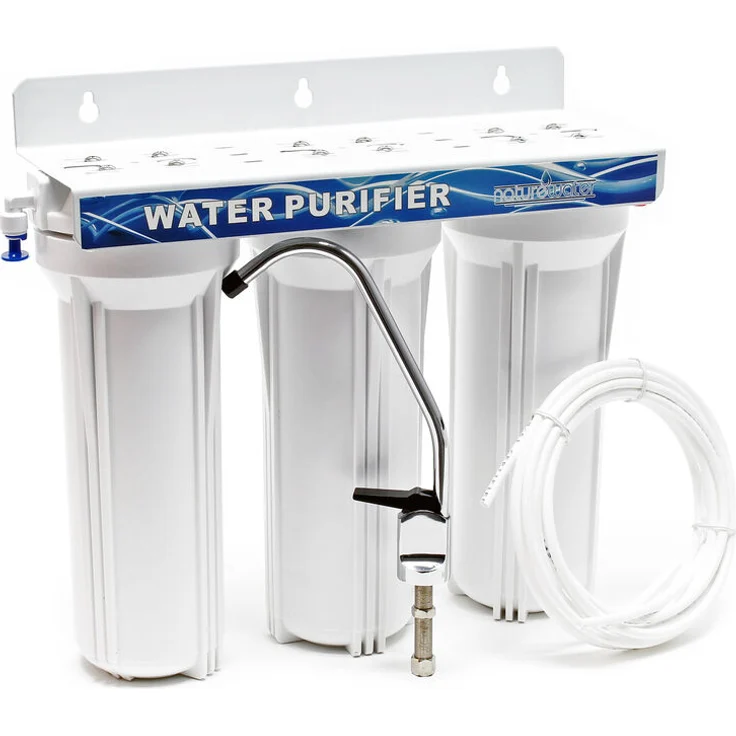 Naturewater NW-PR303 3-Stufenfilter Sedimentfilter Aktivkohleblock Aktivkohlegranulat, 2.5m Schlauch – Bild 1