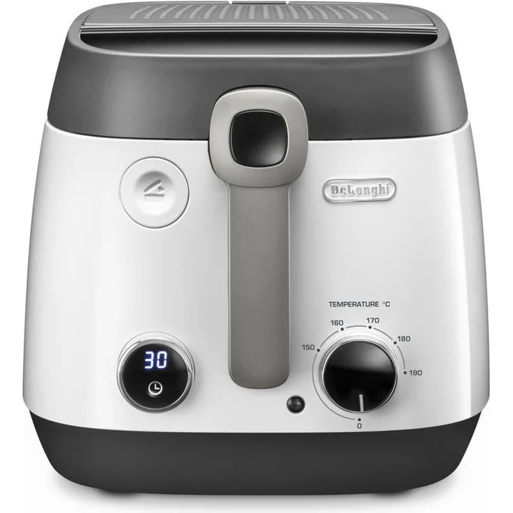 De'Longhi FS6067 Fritteuse, mit Öl, 1800 Watt, 2,4 Liter Fassungsvermögen, anthrazit weiß – Bild 1