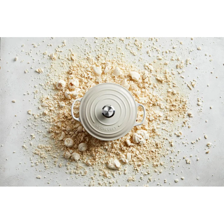 Le Creuset Signature Gourmet Bräter rund, 26cm, meringue – Bild 6